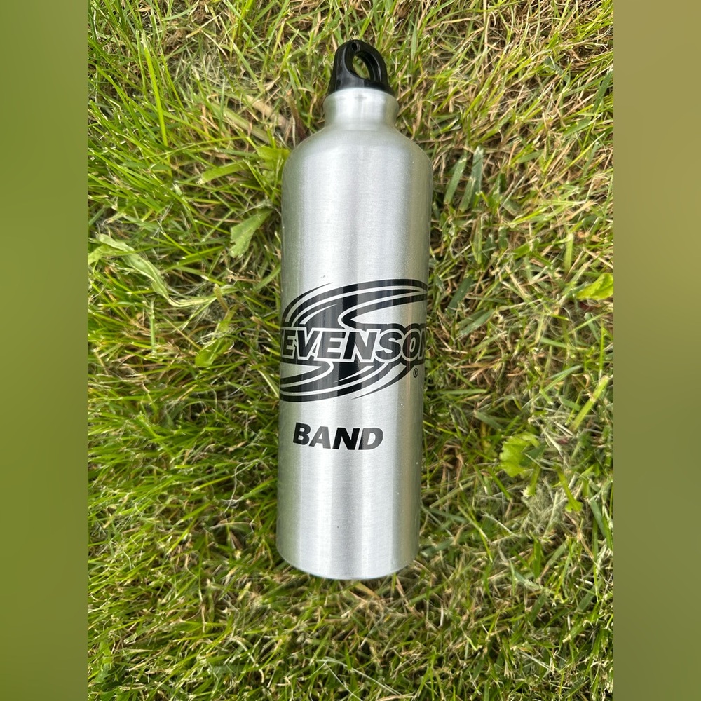 Silver Aluminum Portable Bottle- Stevenson University- New! Unused!
